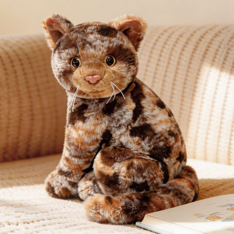 2026 Sitting Cat Plush Toy Suitable For Breeds & Sizes, Soft Realistic Stuffed Doll, Pet Cuddly Companion For Dogs And, Elegant Design For Decor