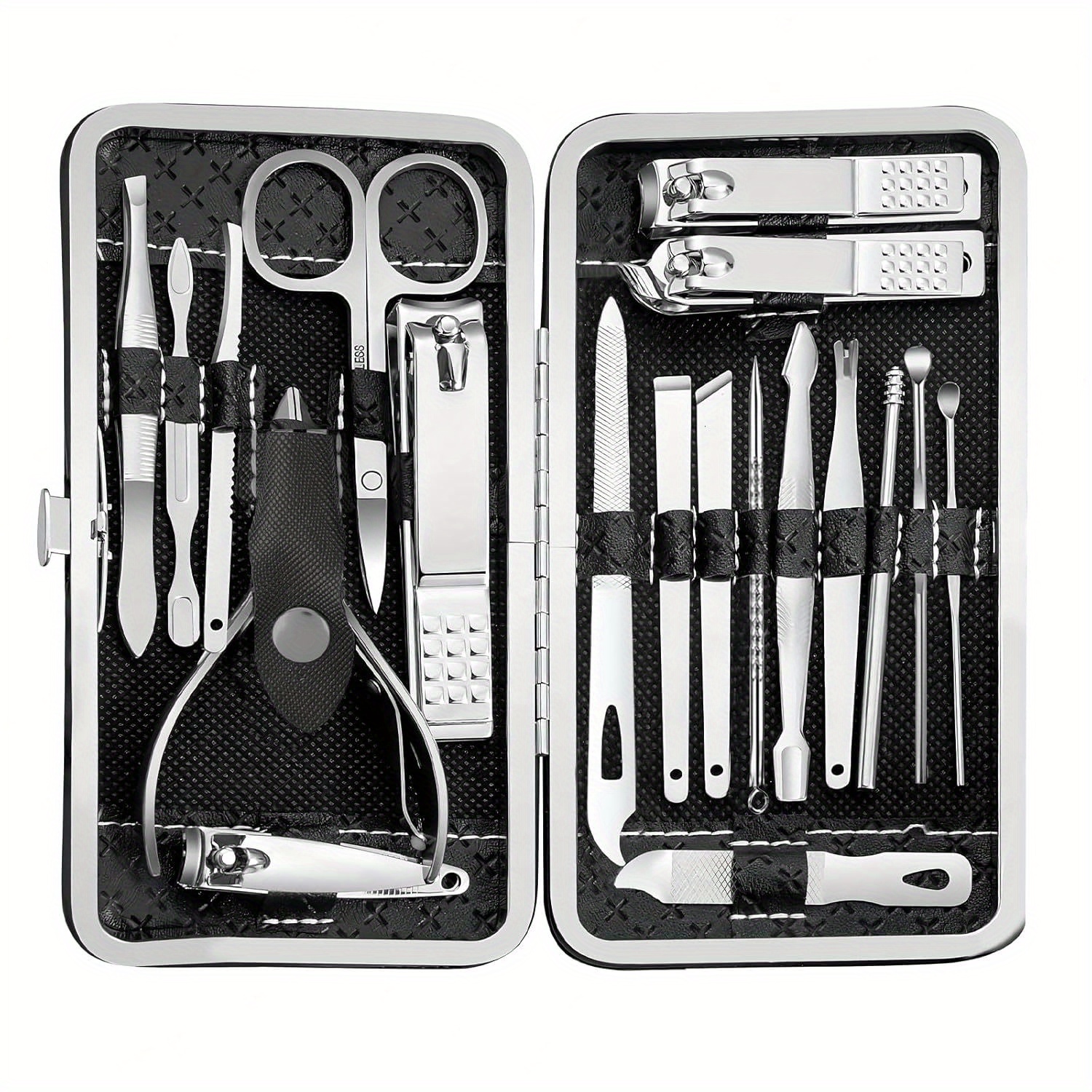 

Manicure Set - 1 Nail Clippers Pedicure Kit, Manicure Tool Kit, Stainless Steel Facial Grooming Set Kit, For , Men, , ,