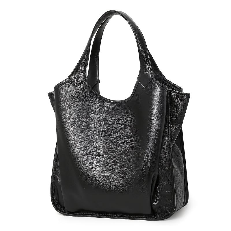 Genuine First- Layer Cowhide Women's Handbag, Large- Capacity Shoulder And Armpit Storage Bag