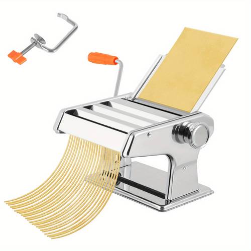 3 blade integrated hand cranking dough kneading and pressing machine hand made dough machine adjustable thickness setting pasta machine pasta roller and cutter 2 5mm 4mm 9mm roller suitable for making homemade pasta