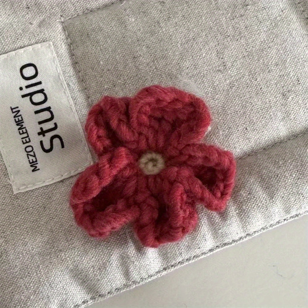 1pc Women&#39;s Crochet Yarn Flower Duckbill Hair Clip, Vintage Cute Spring Hair Accessories Boho Wedding Bridal Side Clip, Gift, Daily Use (High Quality, Vintage Design)