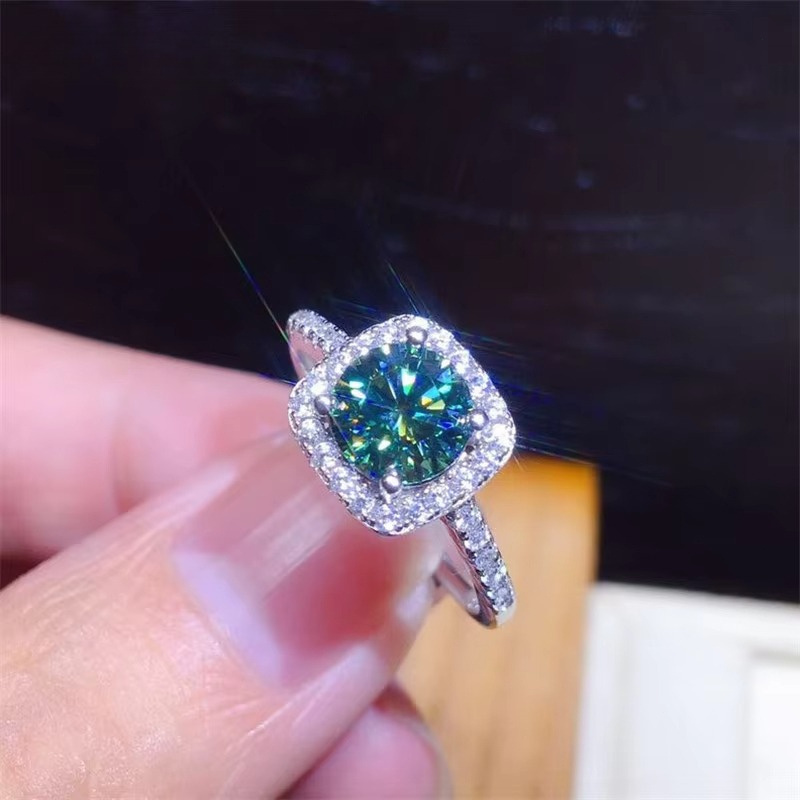 Women's 1/2 Carat Silvery Moissanite Engagement Ring