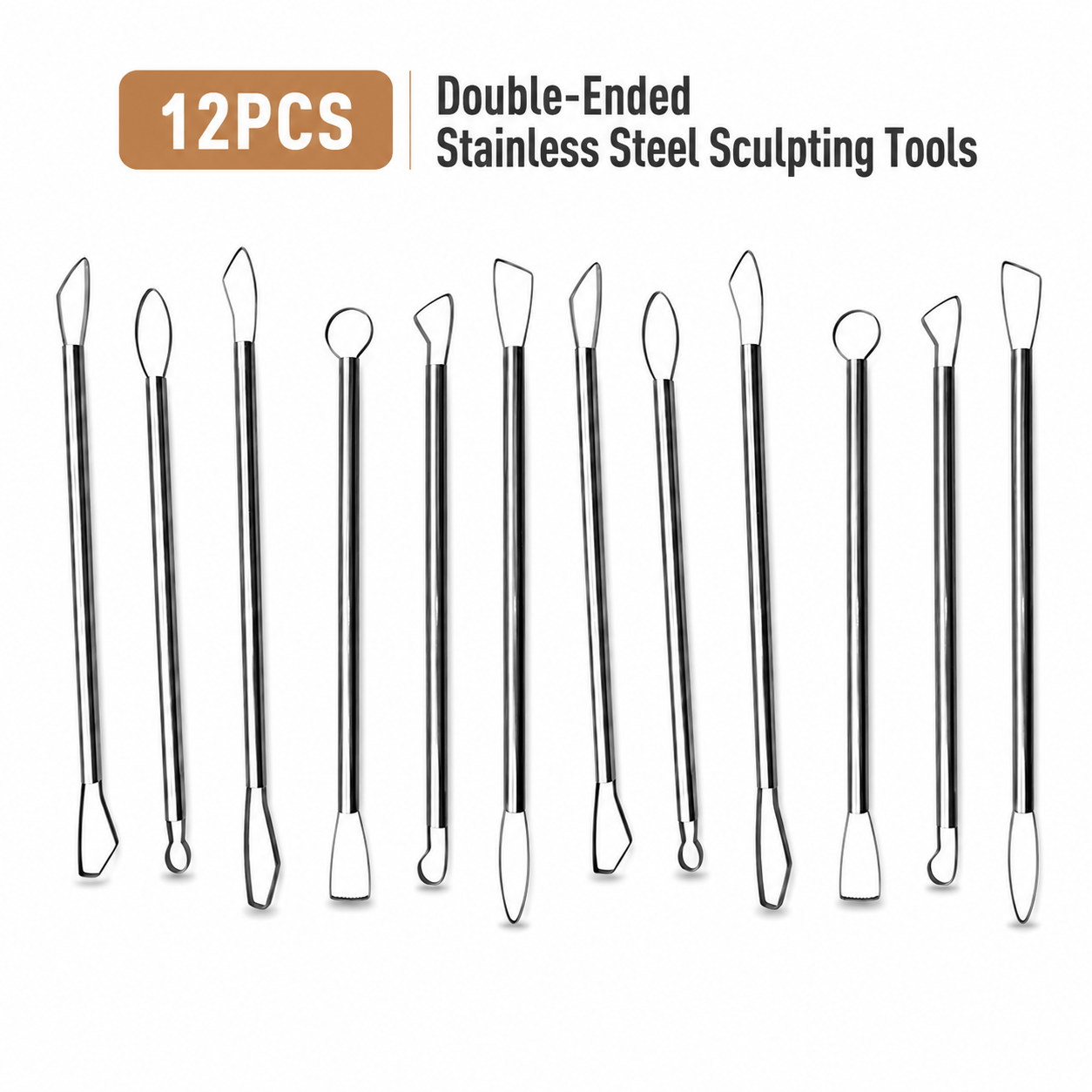 TEMU 12pcs Double Ended Sculpting Tools For Pottery Ceramic Craft