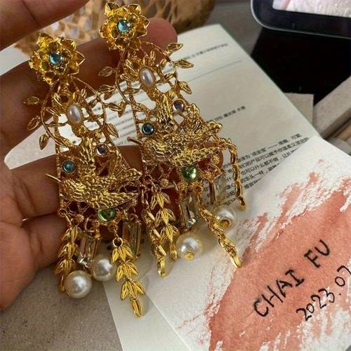 Vintage court earrings as a gift
