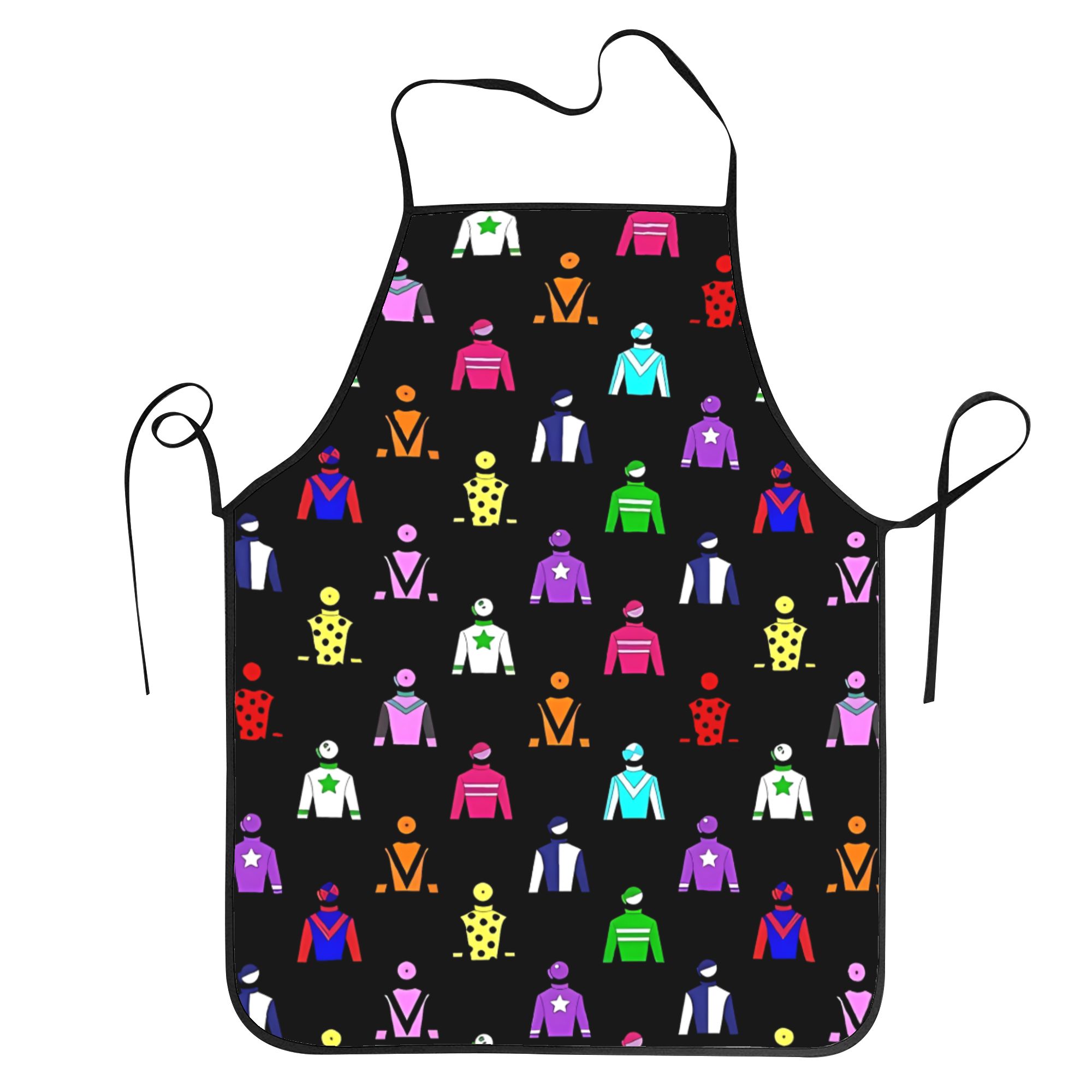 TEMU 1pc Horse Racing Silks Apron With & Horse Racing - Bib Suitable For Chefs, Cooking, Equestrian Events, Themed Parties, Horse Paintings - Adult