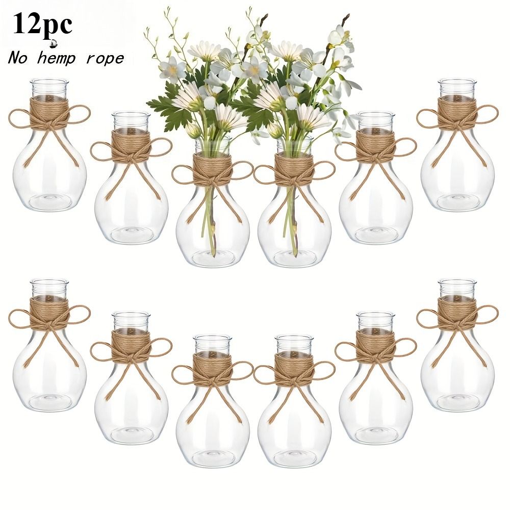 Transparent Plastic Vases | Durable, Suitable For Table Centerpiece, Wedding, And Home Decor