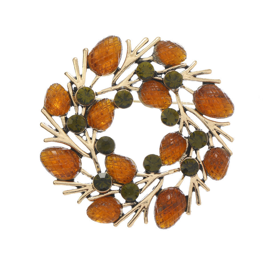 E-shop Klassische Mode-Girlandenbrosche Vintage Elegant Persönlichkeit Herren Damen Hochzeit Party Anstecknadel