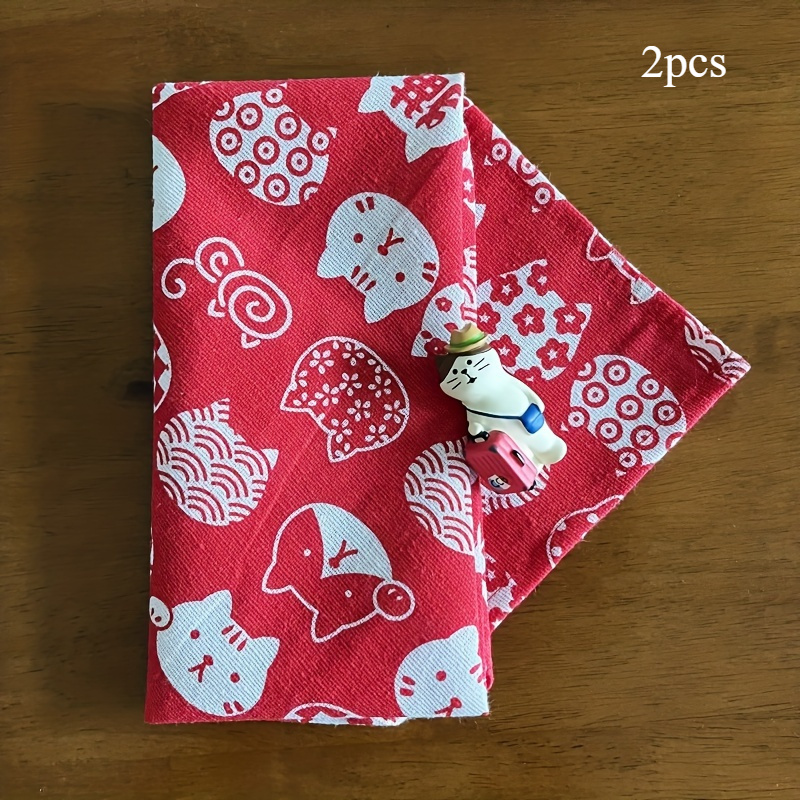 Image of 2pcs Mid-autumn Gift Box Packaging Square Scarf New Year Gift Wrapping Cloth Knot Wedding Souvenir Bag Burdened Towel Square Towel Furoshiki