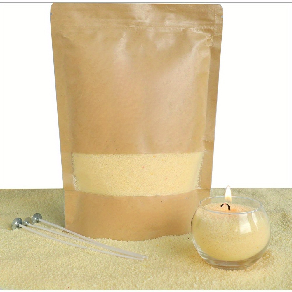 

Diy Pearl Candle Making Kit - 100g Wax Pellets With Pre- Sand, No Power Needed