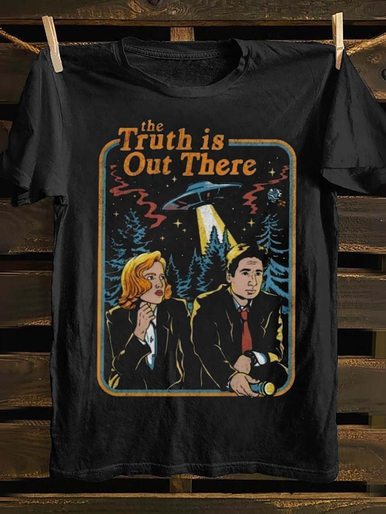 Tour Style T-shirt Vintage Rock Music Graphic T-Shirt - Black Band