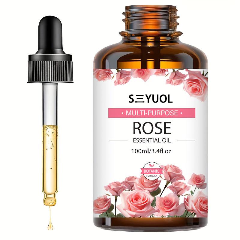 item picture sanyuol premium essential oil rose essential oil natural for massage light beige care   shower application relaxation versatile for face body nails hair and eyelash care massage hydration light beige hair