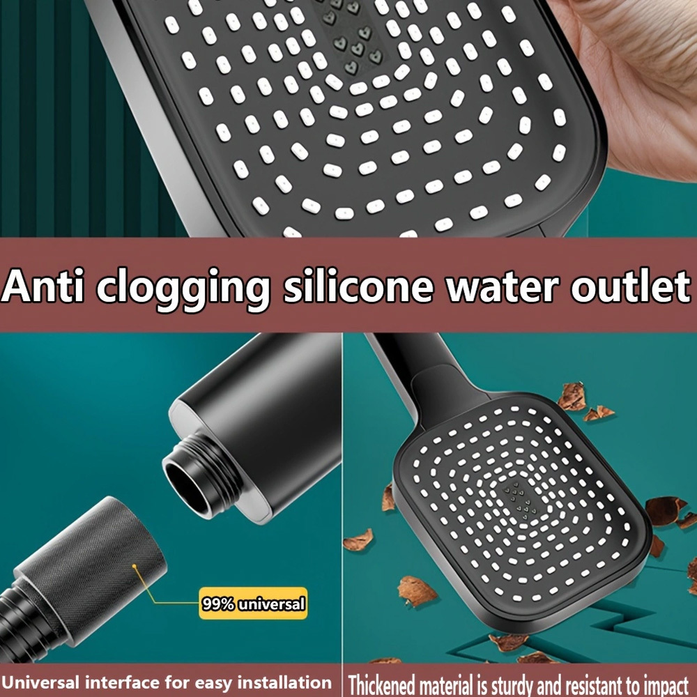 Extra Large 3-Mode Shower Head Kit with 2M Hose