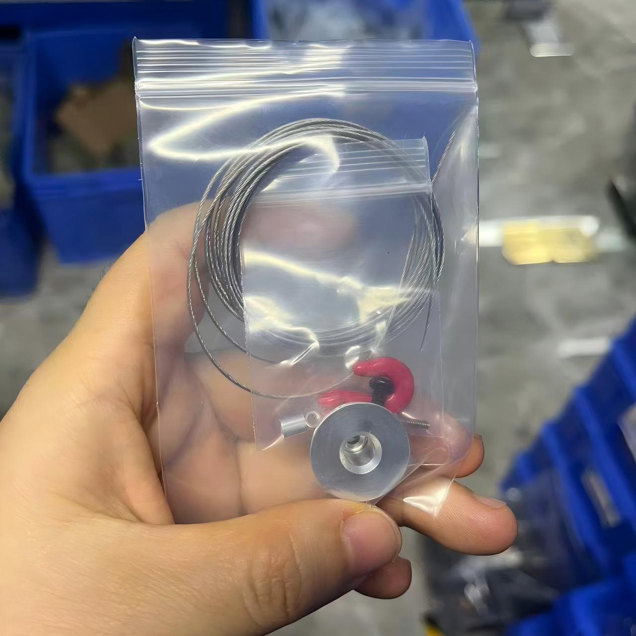 Image of 25t Steering Gear Servo Winch Spool Wheel Drum Steel Wires Trailer Hook For 1/10 Rc Crawler Car Trx4 Scx10 D90 Lcg Tool