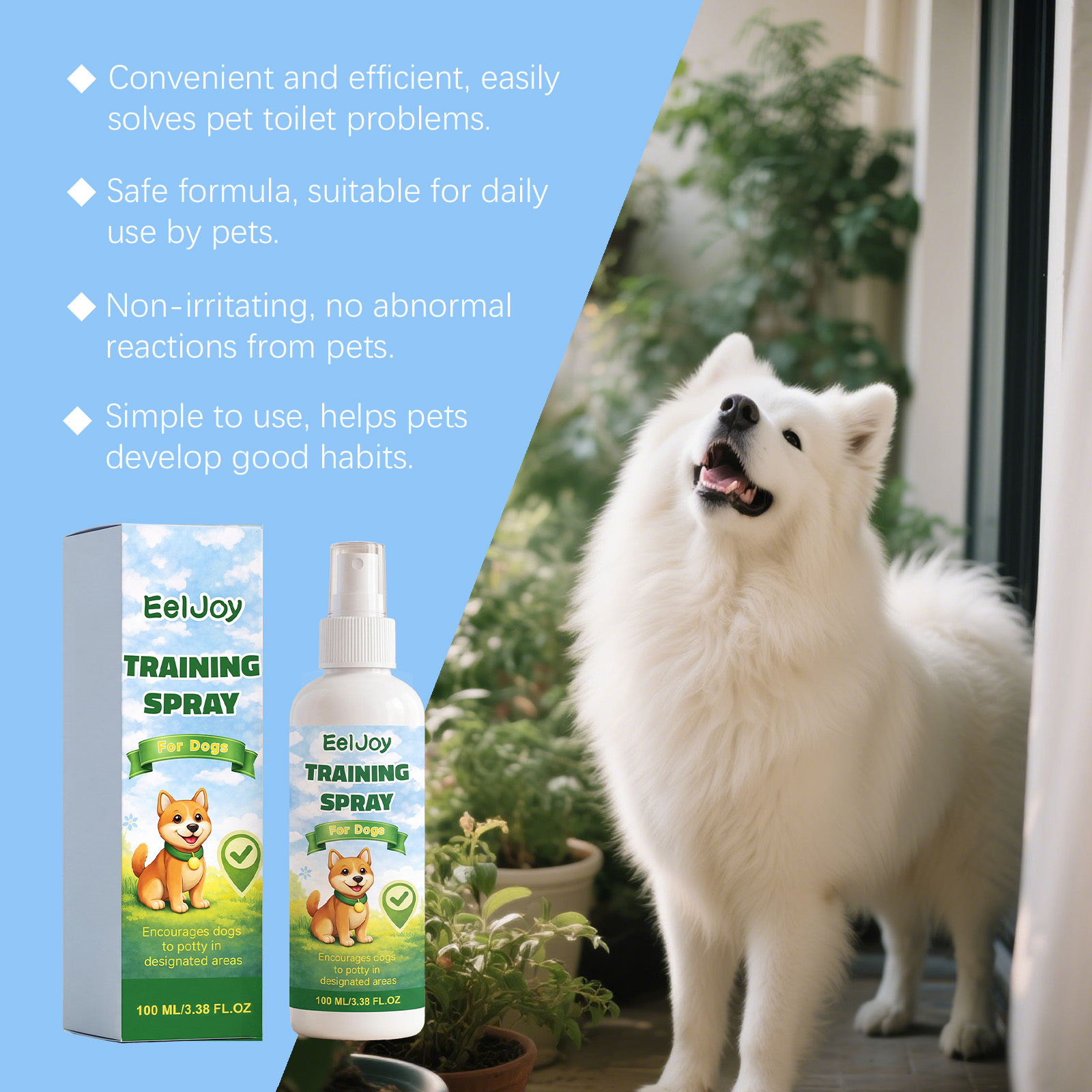   dog potty training spray daily training guide for puppies convenient spray for potty positioning Product details 7