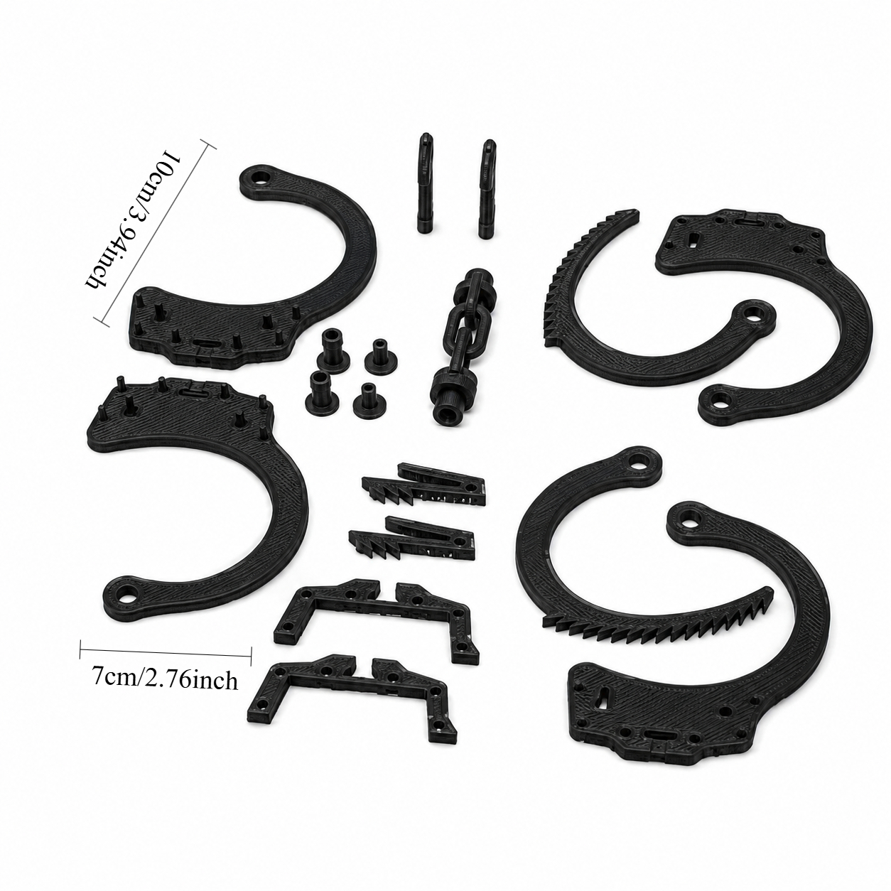 TEMU Photography Props Handcuff-shaped Prop, Realistic Locking Wrist Restraint Decorative Accessory, Role-playing Stage Performance Party Photoshoot