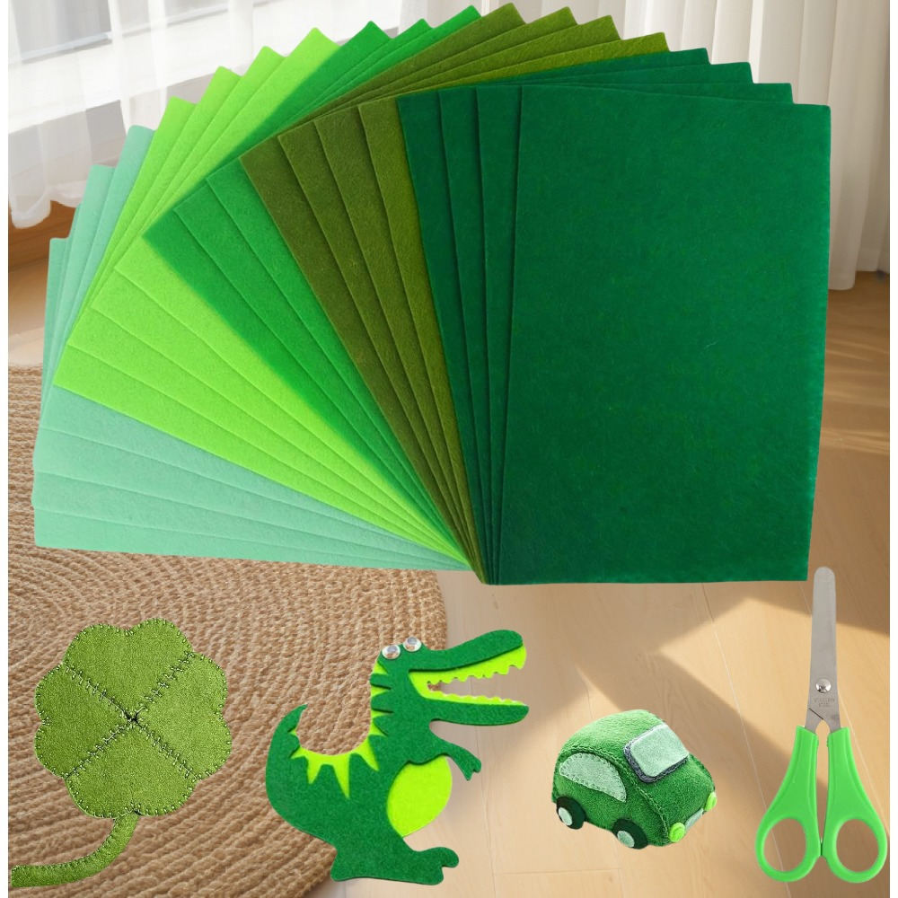 50 Stück Bunte Filzplatten – DIY Bastelset, 20x30 Cm, Polyester Filz Für Nähen & Handwerk
