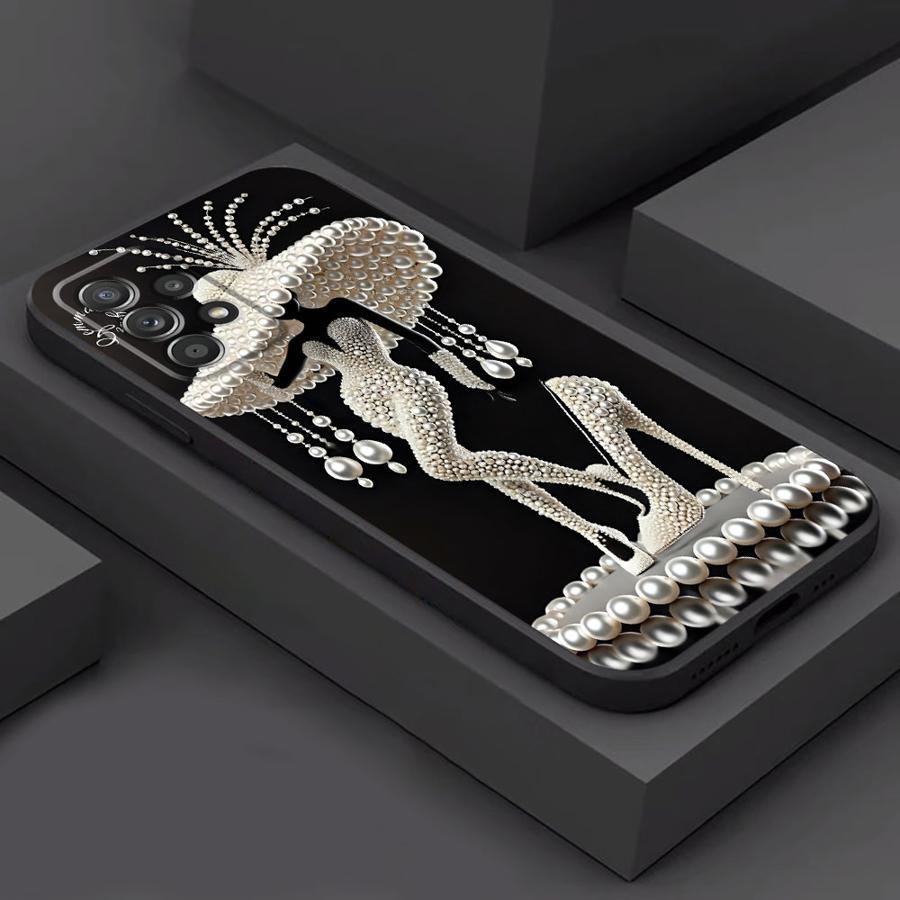TEMU Phone Case: Black Phone Case For A16 A55 Cases A24 4g A14 A13 A23 A72 A54 5g A73 A15 Shell Cover High Heels Woman