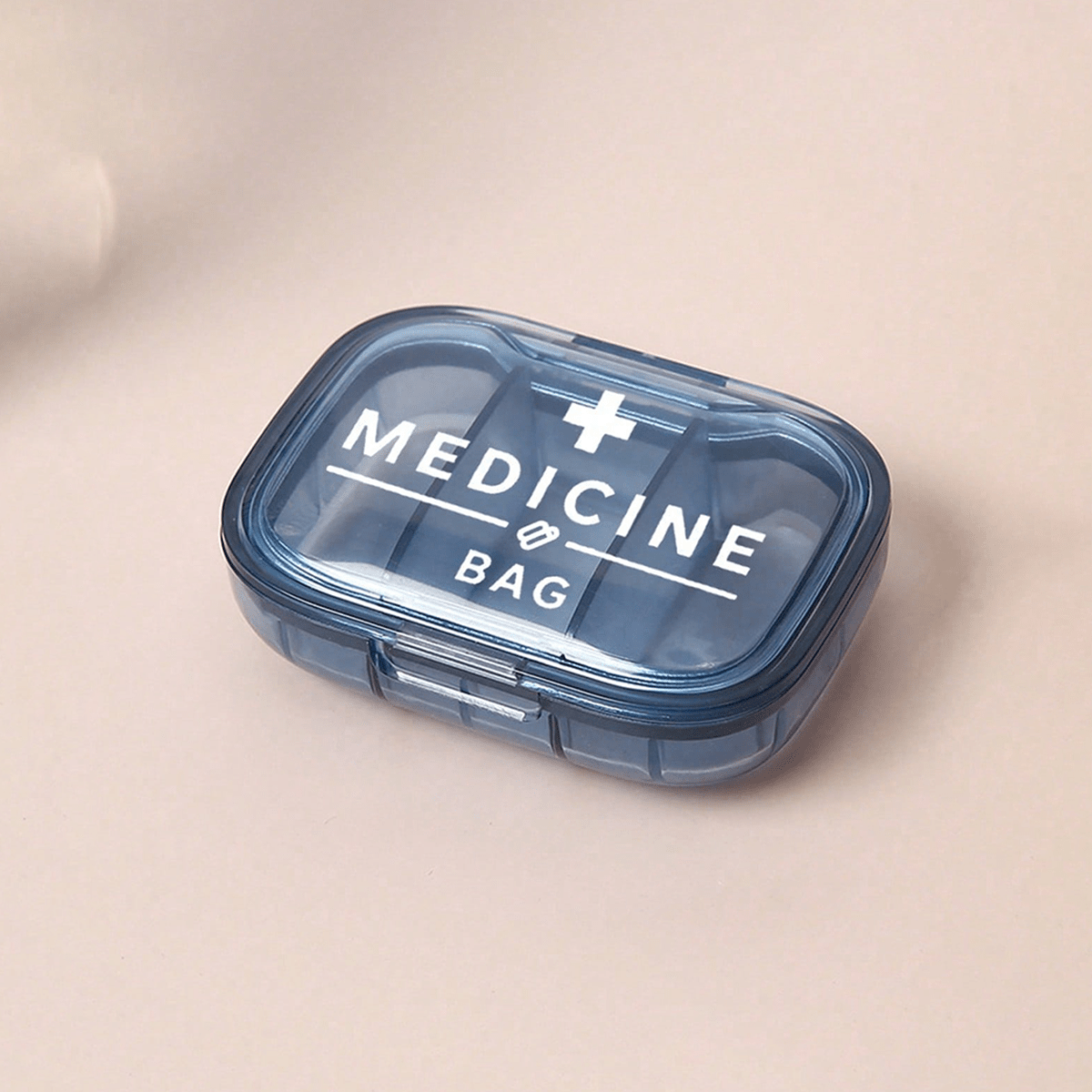 Portable Mini Storage Box with Printed Cross and Letters