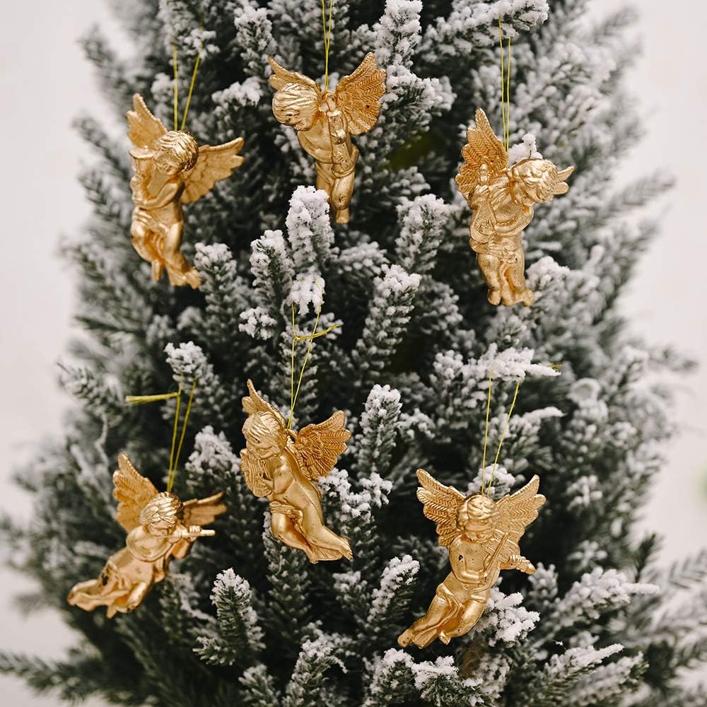 TEMU 12pcs Pack 12pcs Hanging Ornaments Suitable For Christmas Tree Decorations, Plastic Pendants With Hooks, Xmas Tree Toppers & Branch Decor For