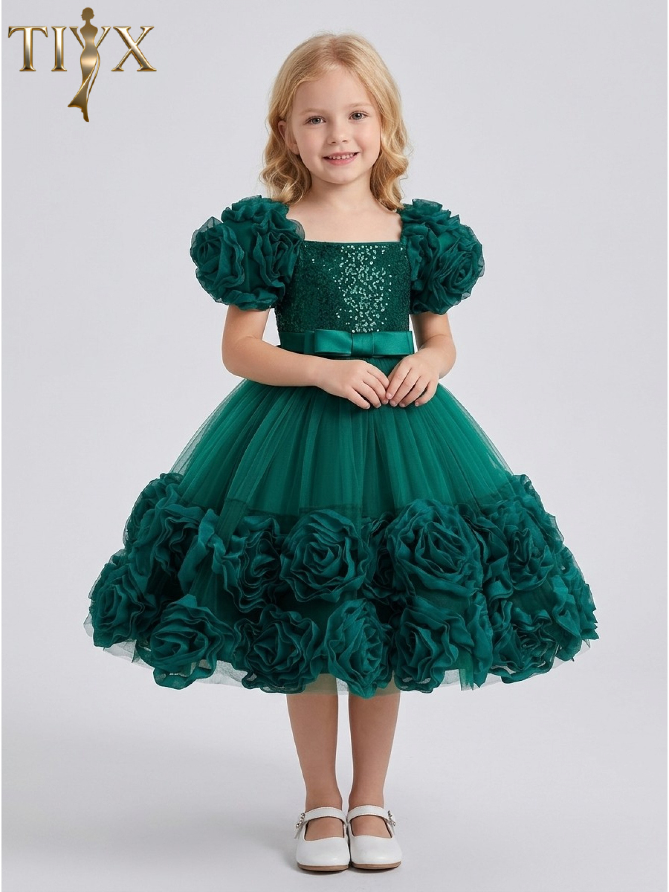 green emerald velvet dress Emerald City Tulle Gown Teuta Matoshi