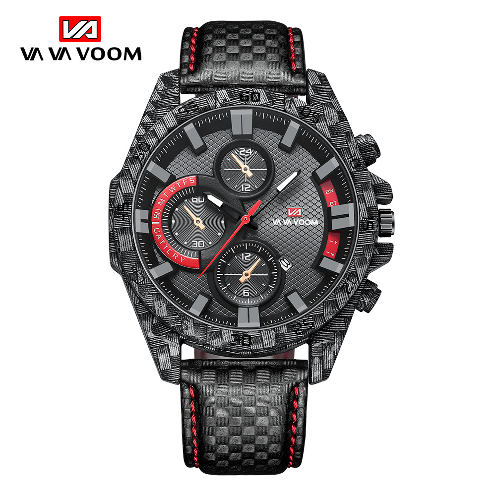 Image of Carbon Fiber Wristwatches Men's Outdoor Sports Watch Large Dial, Suitable For Holiday Gifts