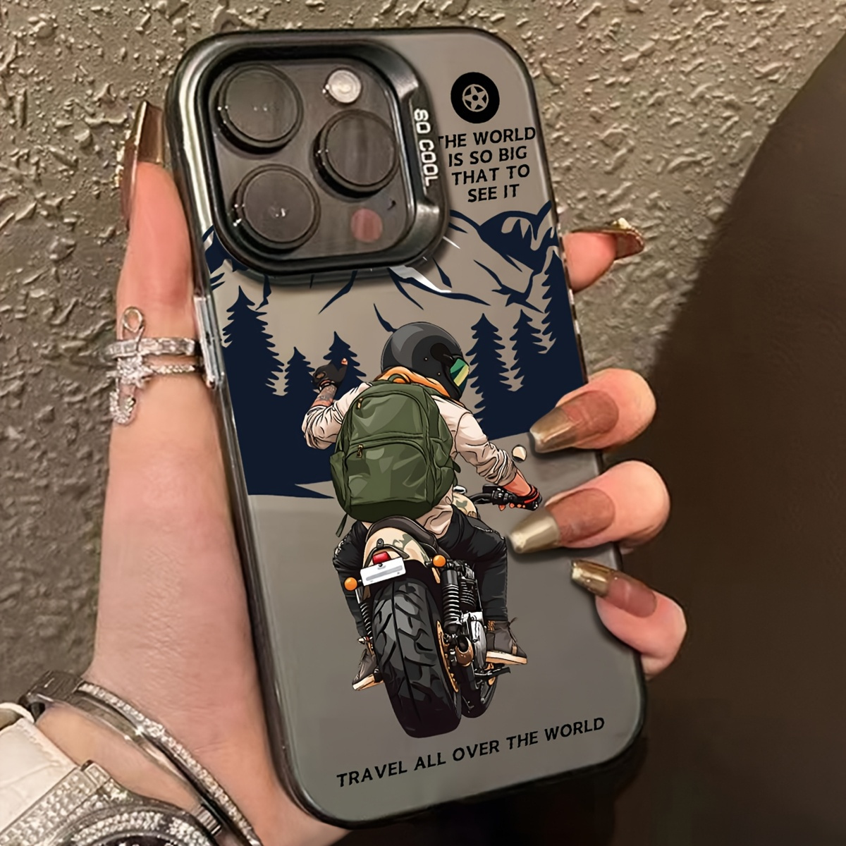 Funda para teléfono: 1 Funda protectora de diseño moderno con estampado de motocicleta, color mate, resistente a impactos, compatible con Apple 16 Pro Max/16 Plus/16 Pro/15 Pro Max/15 Plus/15 Pro/15/14 Pro Max/14 Plus/14 Pro/14/13 Pro Max/13 Pro/12 Pro Max/12 Pro/12, 11 Pro Max/11 Pro/11/XS