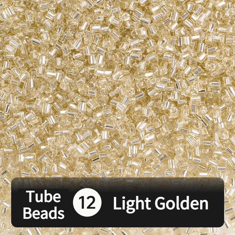 680pcs Hex-Cut Tube Beads for Beading & Jewellery Making