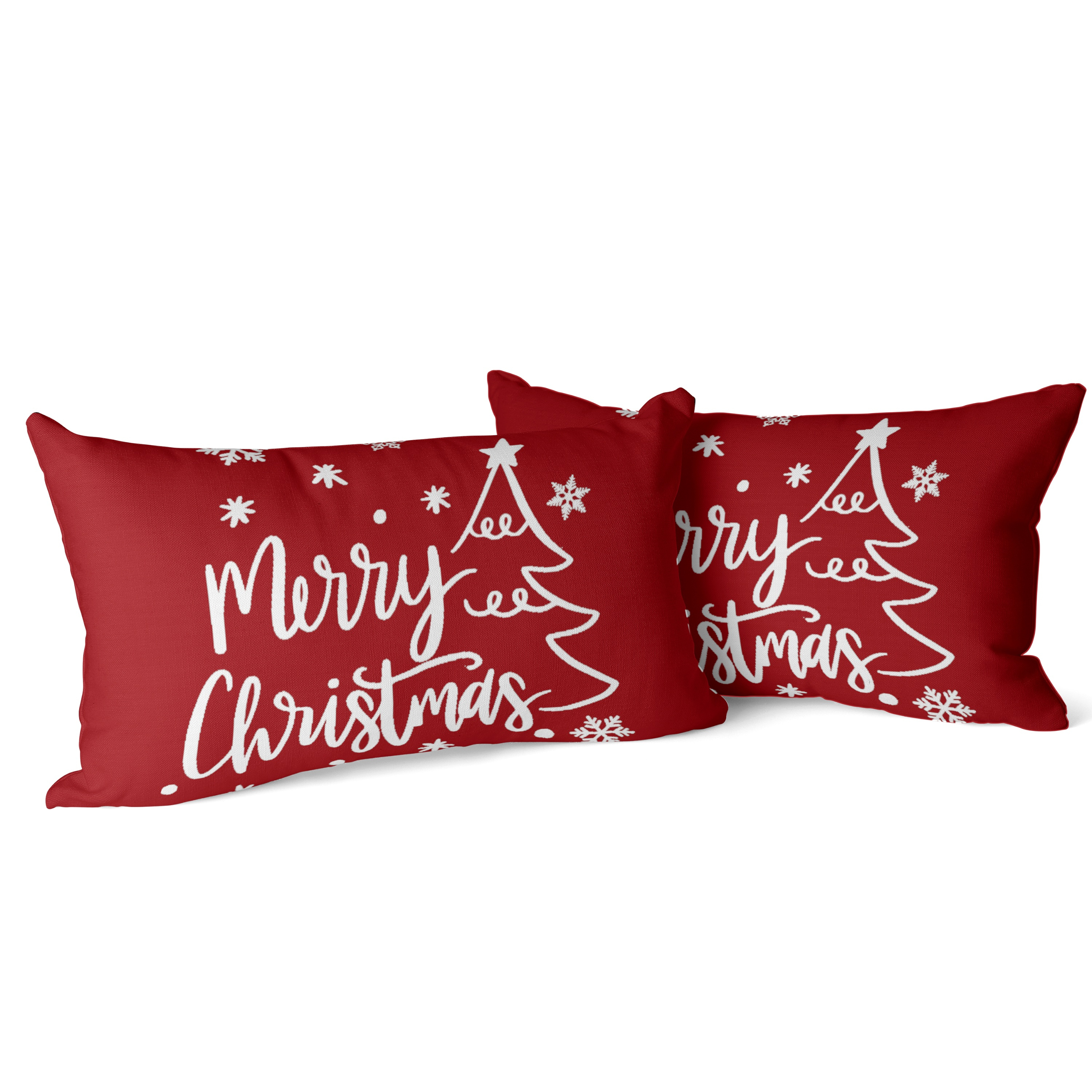 Housse De Coussin De Noël – Velours Et Toile – Tailles 30x50 Cm Ou 45x45 Cm – Déco Salon Ou Chambre Festive - 5