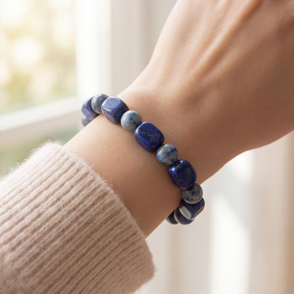TEMU Bulvegemet Beaded Bracelet - Irregular Beads, Elegant Retro Minimalist Gift Suitable For Daily Wear, Versatile Accessory For Holidays, Birthdays