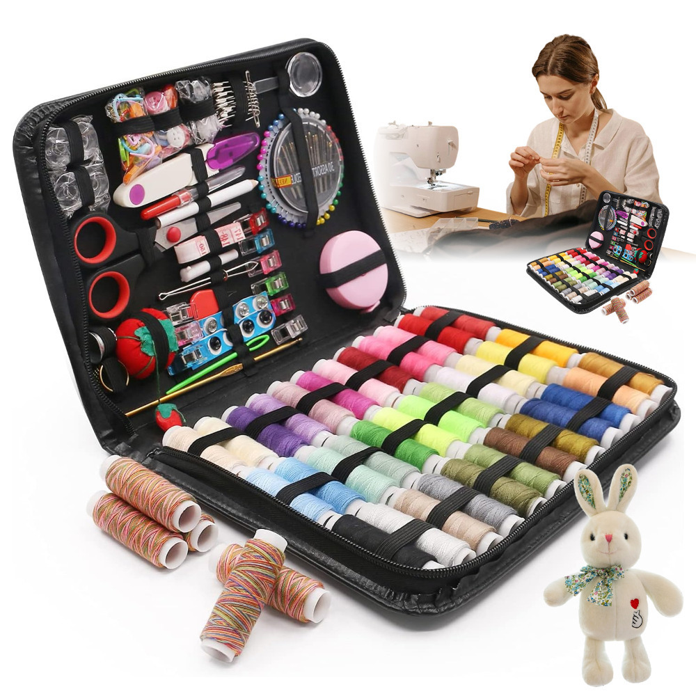 197pcs Sewing Kit, Portable Oxford Cloth Bag Sewing Supplies Set With 43 Yarns, -one Diy Sewing Tools For Home , Perfect Gift For Beginners Mother's Day Christmas