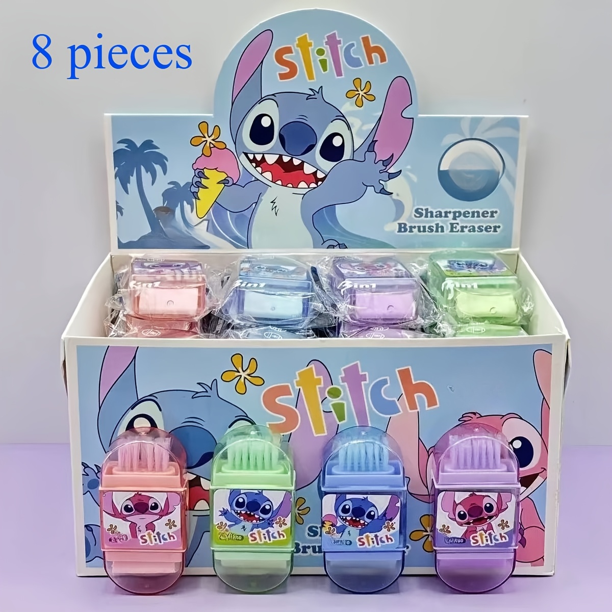 Borrachas Stitch (8 peças)