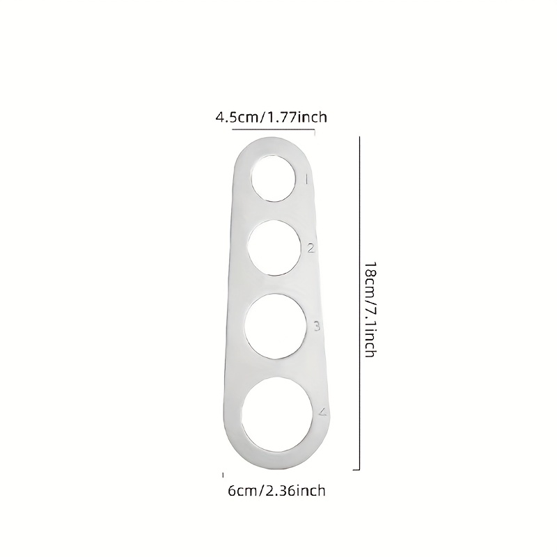 TEMU 1pz Strumento di Misurazione per Pasta Italiana - 2-in-1 (Grammi/) con Marcatura per Tubi di Spaghetti/Penne - per Pasta in Acciaio Inossidabile