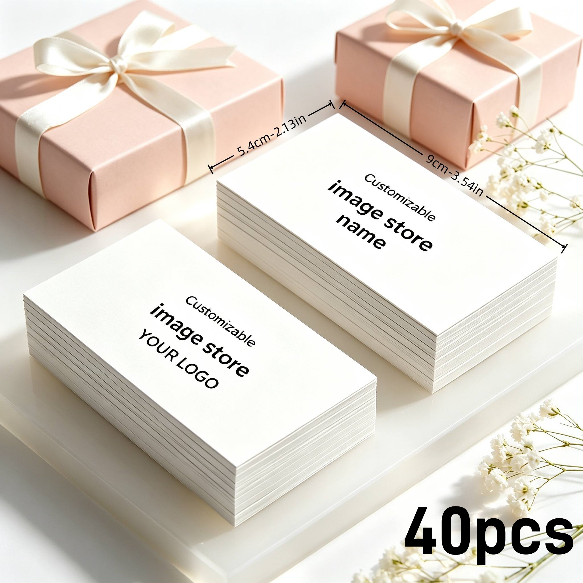 TEMU Personalized Single-sided Business Card, Suitable For Marketing And Networking - Single-sided Matte End, Text/image/contact Available -