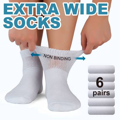 item picture 6 pack diabetic ankle socks with plush cushioned sole non binding fit ultra soft microfiber for men and women