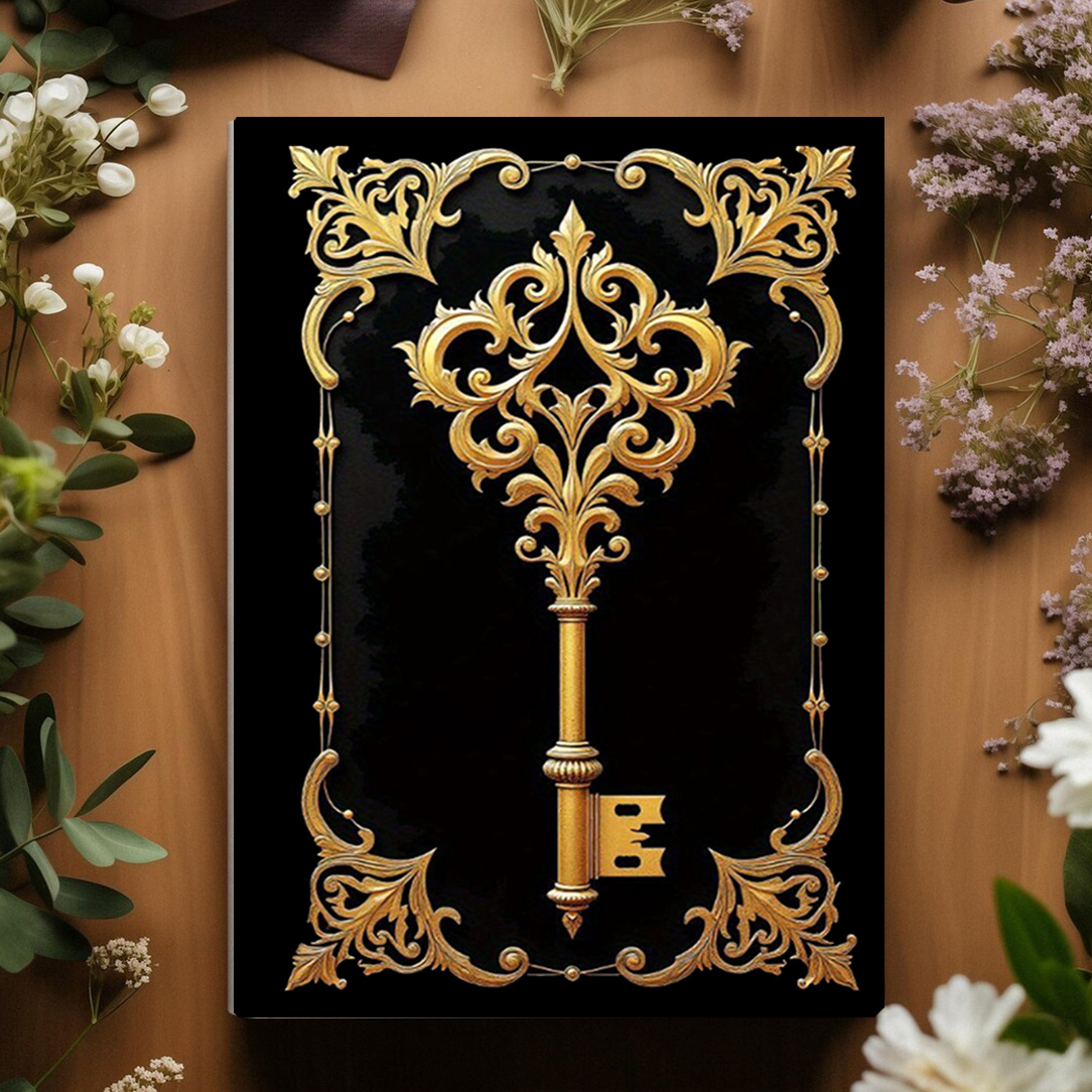 TEMU A Black Golden Embossed Key Notebook, Security Tool Notebook, And A Luxurious Login Organizer Notebook. The Inner Pages Include Sections For