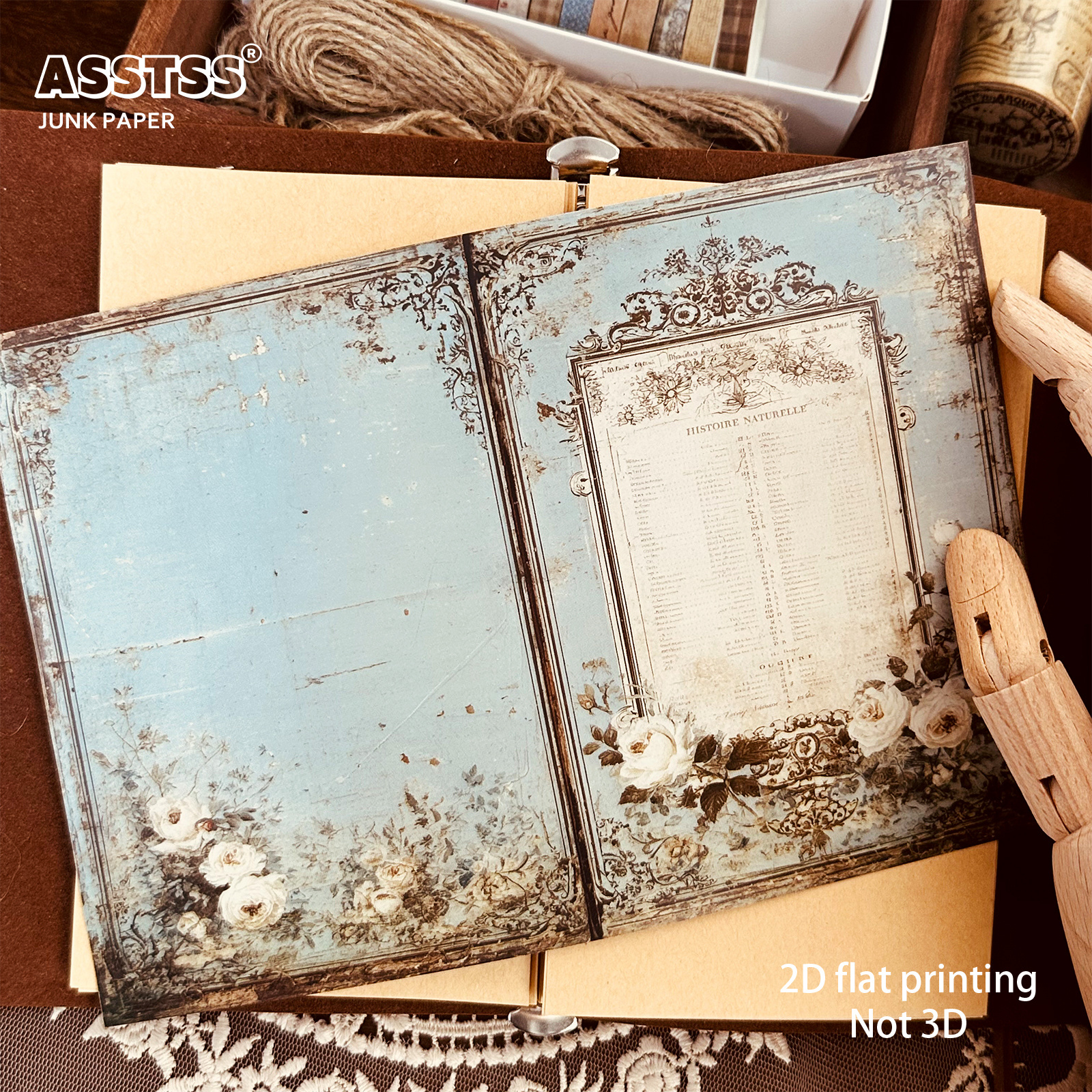 TEMU Asstss 20-sheet A5 [2d Flat] Vintage Victorian Retro Collage Paper Pads For Junk Journals, Decoration, Arts Crafts, Scrapbooking Supplies,