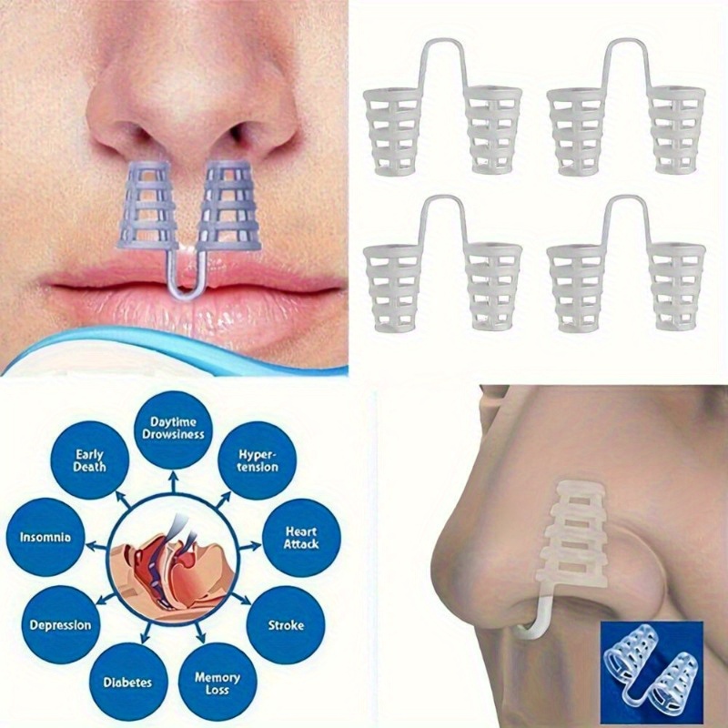 battery free anti snore nose clip sleep apnea snoring aid nasal dilator for home use no power needed   no battery included sleep apnea device snoring device snoring aid Product details 0