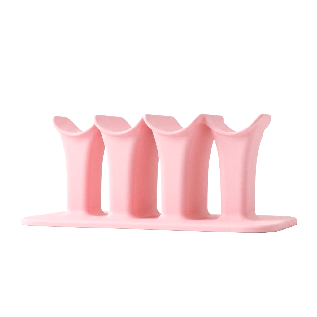 TEMU Support de doigt pour ongles à quatre fentes avec base stable et -main ergonomique, convient pour salons de manucure, art des ongles, outils de