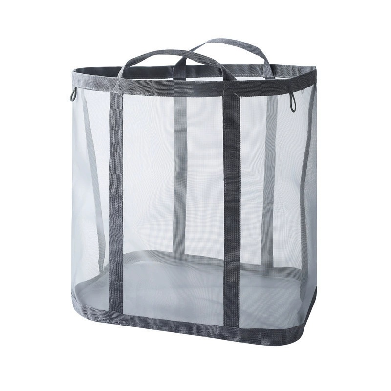 TEMU Laundry Bags Hamper Bag With Handles Portable &collapsible Dirty Clothes Mesh Basket Foldable For Washing Storage Dorm Or Travel