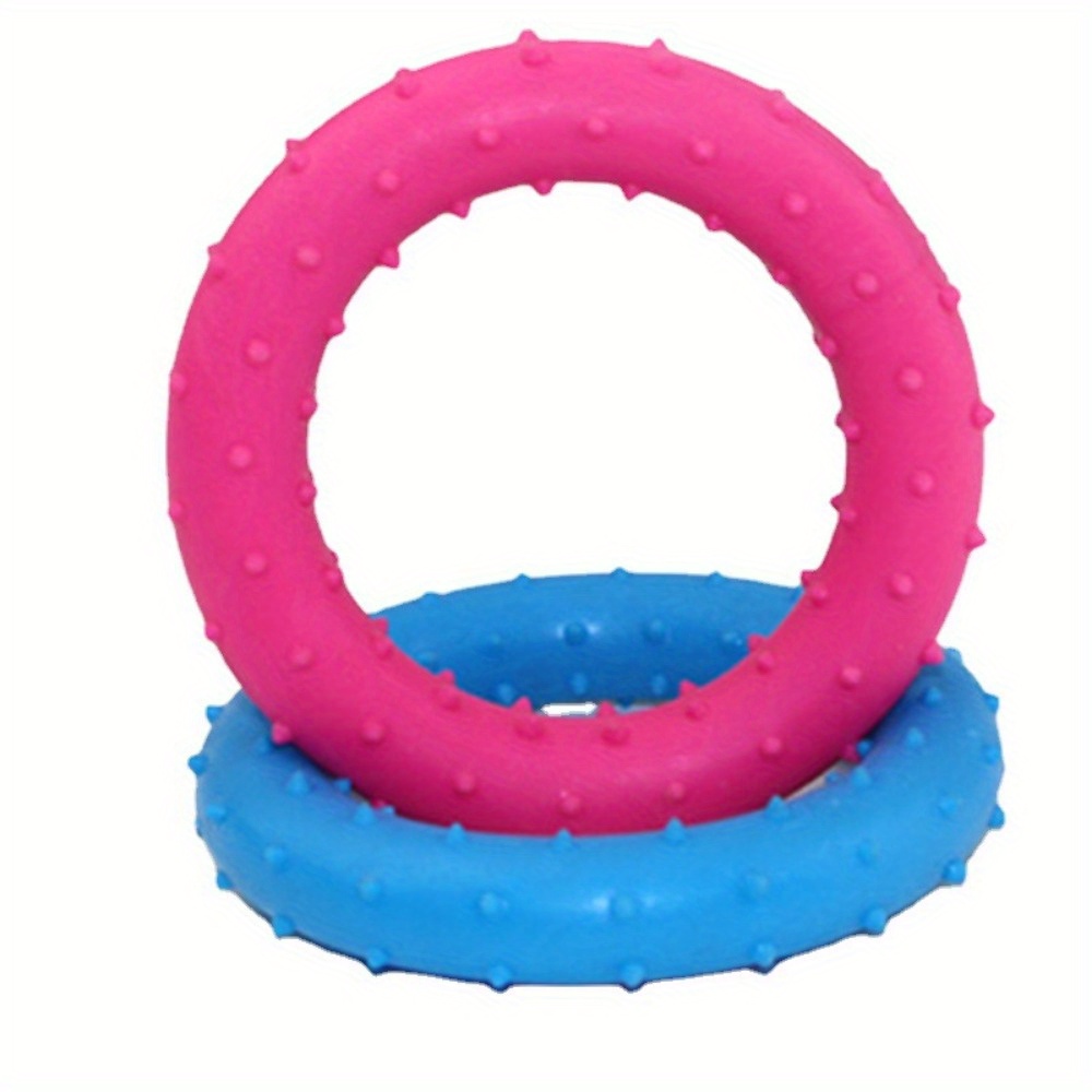TPR Pet Chew Toy for Small Dogs - Interactive Puppy Molar Teeth Cleaning and Training Biting Toys, Anti-bite Training Thorn Circle Toy