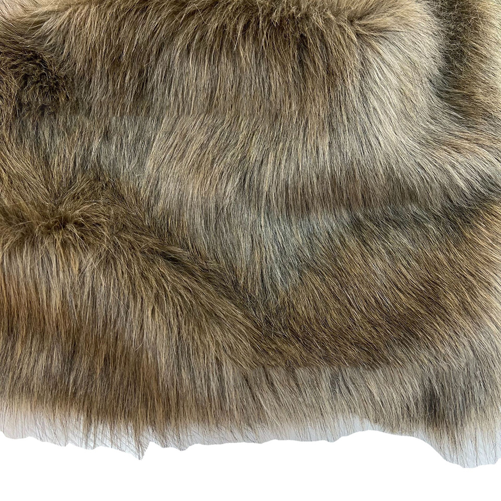 1pc Gray-brown Long Plush Fabric, A4 Size, Three- Gray-brown, 70mm Fabric Accessory