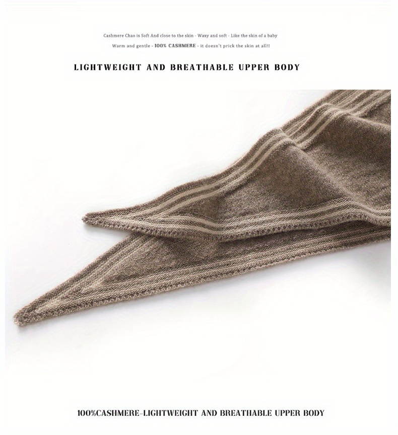 Ultra-Soft Cashmere Scarf: A Two-In-One Versatile Triangular Shawl And Neck Gaiter for Warmth And Comfort