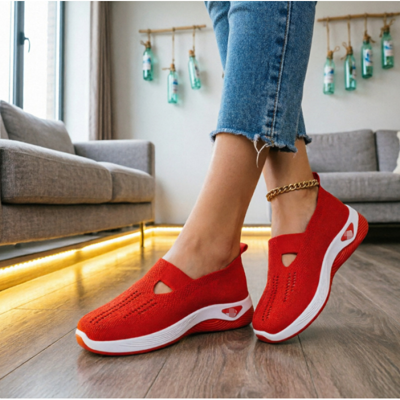 Image of Women's Comfortable Casual Sports Flat Shoes, Shoes, Flat Walking Shoes, Lightweight And Breathable, Comfortable Multifunctional Sports Shoes, Women's Shoes, Women Shoes