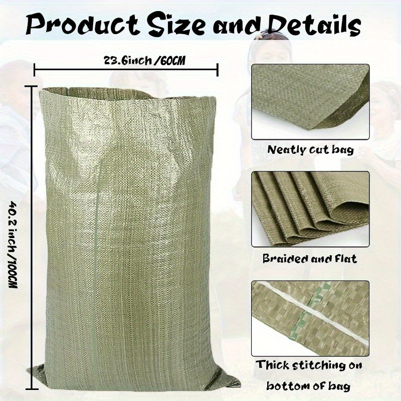 1pc Large Linen Sack, 101.6x60.96 cm Heavy-Duty Jute Potato Sling Bag, Durable, Unprinted, for Outdoor Sports, Birthday Parties, Family Events