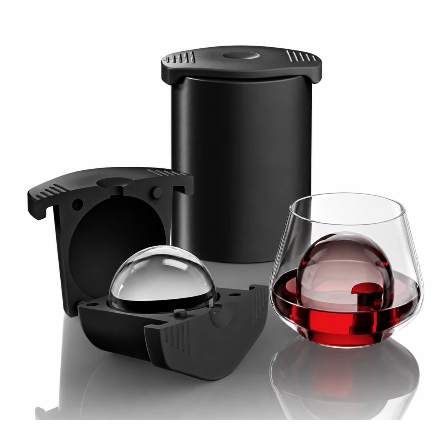 TEMU Clear Ice Ball Maker, 2.36" Ice Ball Maker Mold For Whiskey & Roostertails, Round Sphere Ice Maker, Idea Gifts