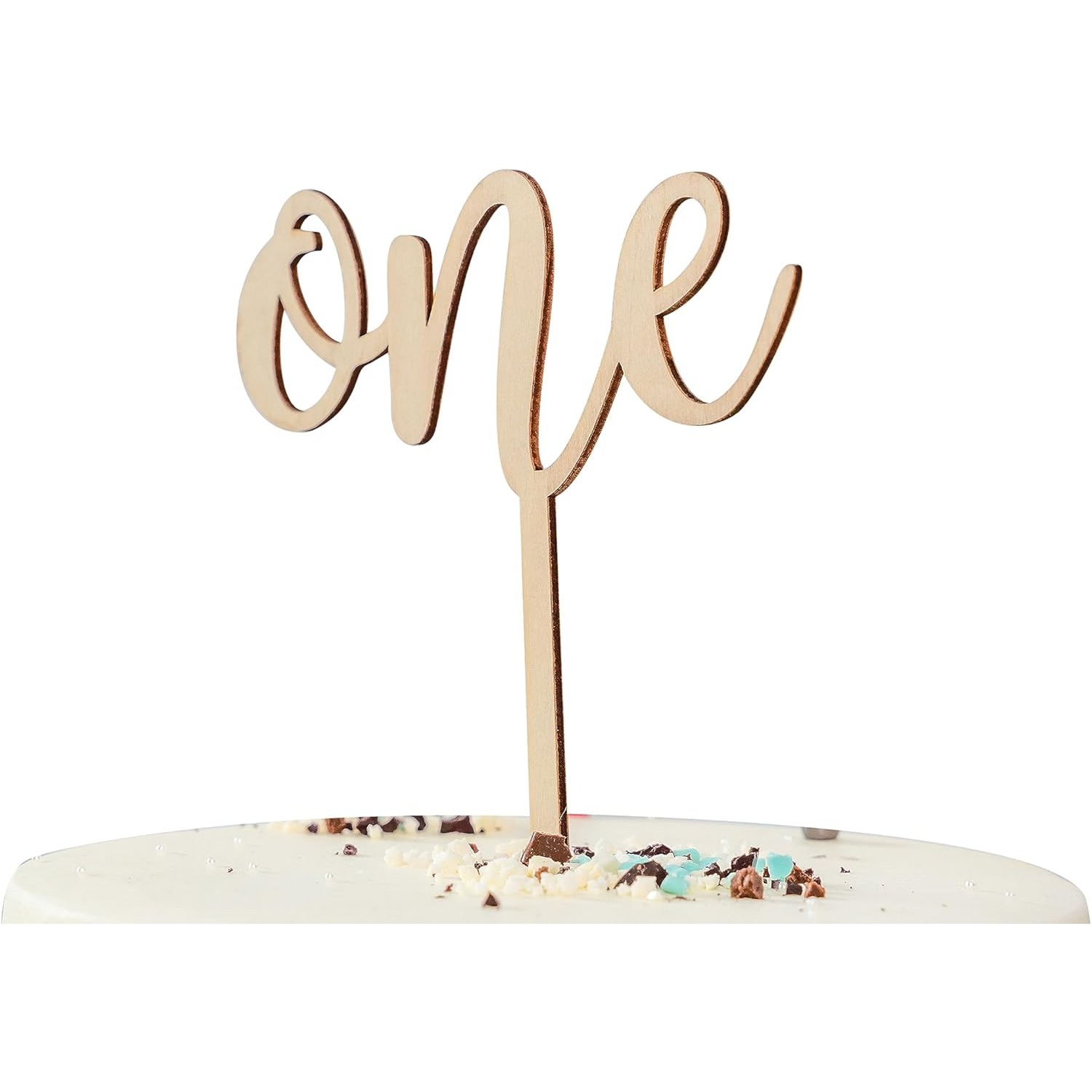 1 Pc Cake Toppers 1 Year Sign - First Birthday Cake Topper Decorations, First Anniversary Smash Cake Topper
