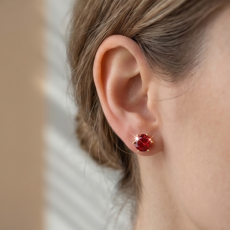 Women's Luxury Style Moissanite Copper Earrings