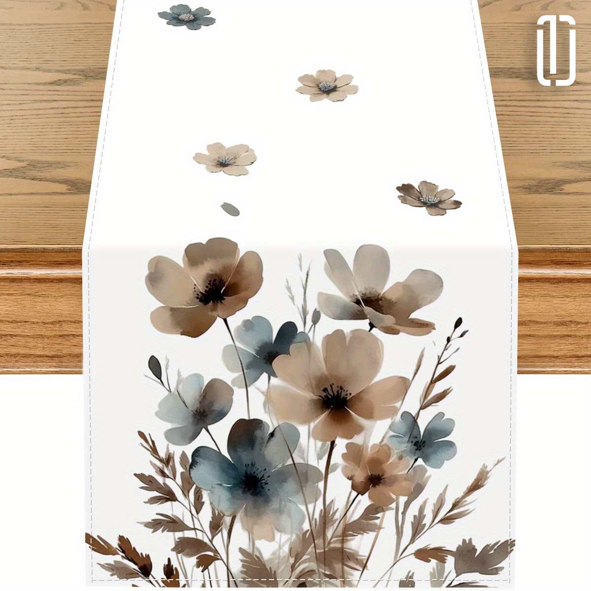E-shop 1 Stück Elegante Neutral-Tonierte Tischdecke für Festtagsfeiern - 72 Zoll Rechteckige Maschinen-Polyester Tischdecke - Küchen- &