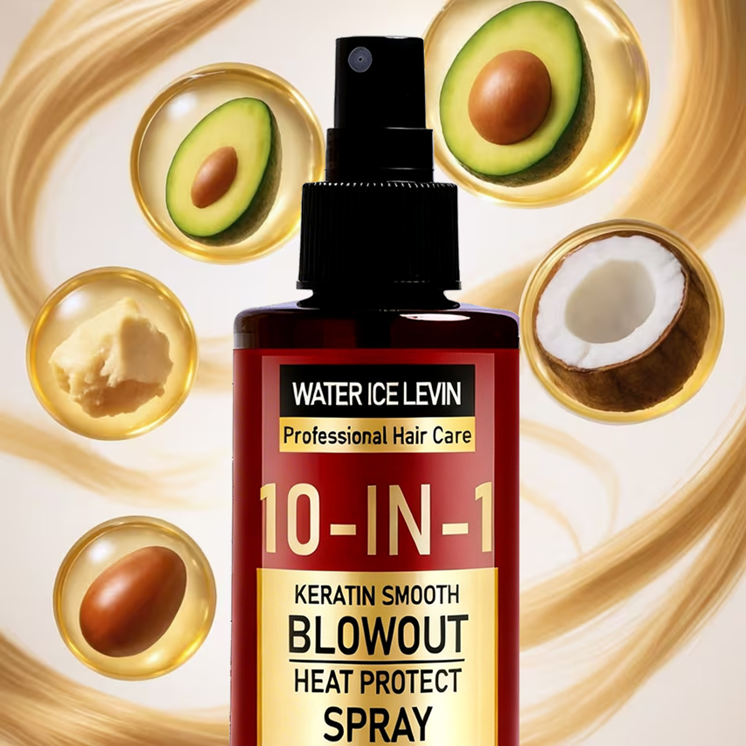 10-in-1 Keratin Smooth Blowout Heat Protect Spray
