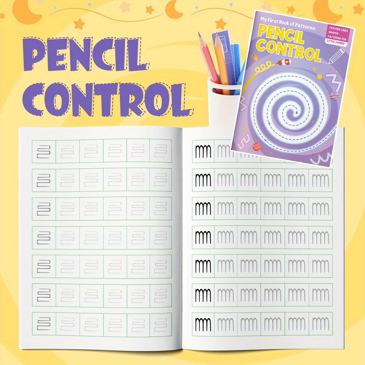 Pen Control Workbook for Kids: Fun Tracing Practice to Improve Handwriting Fluency and Hand-Eye Coordination